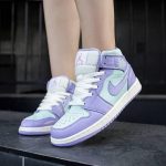 ⁦AIR JORDAN 1 Mid PURPLE AQUA⁩ – תמונה ⁦2⁩