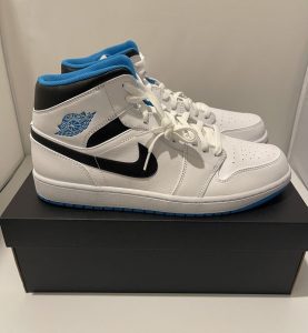 ⁦AIR JORDAN 1 Mid LASER BLUE⁩ – תמונה ⁦2⁩