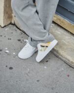Nike Air Force 1 Low Drop Type White Gold Yellow – תמונה 3