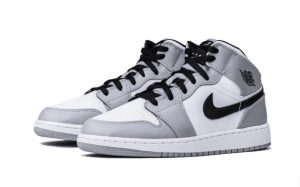 ⁦AIR JORDAN 1 Mid LIGHT SMOKE GREY⁩ – תמונה ⁦4⁩
