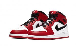 ⁦AIR JORDAN 1 Mid CHICAGO WHITE⁩ – תמונה ⁦2⁩