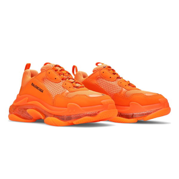 Balenciaga Triple S Sneaker Clear Sole - Orange
