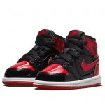 Air Jordan 1 High Kids Patent Red – תמונה 2