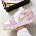 ⁦AIR JORDAN 1 Low PAINT DRIP⁩ – תמונה ⁦3⁩