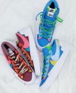 Nike Blazer Low Sacai Kaws Blue – תמונה 4