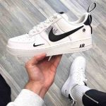 ⁦Nike AIR FORCE 1 LV8 UTILITY WHITE⁩ – תמונה ⁦4⁩
