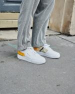 Nike Air Force 1 Low Drop Type White Gold Yellow – תמונה 2