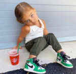 Air Jordan 1 High Kids Lucky Green – תמונה 3