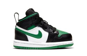 Air Jordan 1 Mid Kids Black Pine Green – תמונה 2