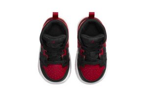 ⁦Air Jordan 1 Mid Kids Banned Black Red⁩ – תמונה ⁦2⁩
