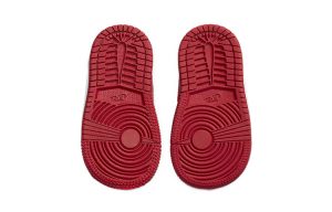 ⁦Air Jordan 1 Mid Kids Banned Black Red⁩ – תמונה ⁦4⁩