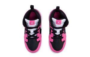 Air Jordan 1 Mid Kids Pink Black – תמונה 3