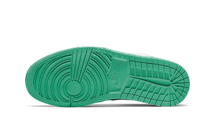⁦Air Jordan 1 Low White Lucky Green Black⁩ – תמונה ⁦3⁩
