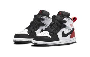 Air Jordan 1 Mid Kids White Red – תמונה 2