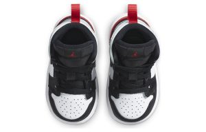Air Jordan 1 Mid Kids White Red – תמונה 3