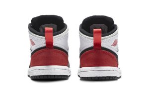 Air Jordan 1 Mid Kids White Red – תמונה 4