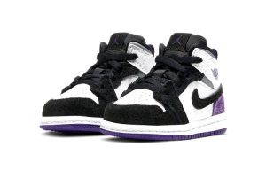 Air Jordan 1 Mid Kids Varsity Purple – תמונה 2