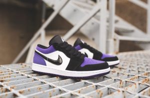 Air Jordan 1 Low Court Purple Black – תמונה 4