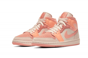 ⁦AIR JORDAN 1 Mid APRICOT ORANGE⁩ – תמונה ⁦3⁩