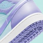⁦AIR JORDAN 1 Mid PURPLE AQUA⁩ – תמונה ⁦3⁩