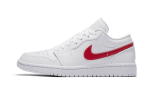 AIR JORDAN 1 Low WHITE UNIVERSITY RED