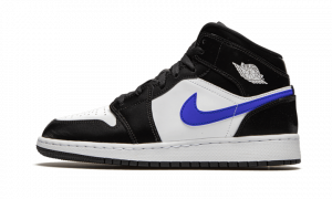 AIR JORDAN 1 Mid BLACK RACER BLUE WHITE