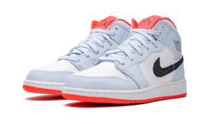 Air Jordan 1 Mid Half Blue Polka Dot Swoosh – תמונה 2