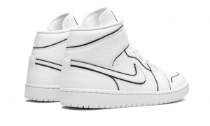⁦Air Jordan 1 Mid Iridescent Reflective White⁩ – תמונה ⁦4⁩