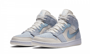⁦AIR JORDAN 1 Mid MIXED TEXTURES BLUE⁩ – תמונה ⁦3⁩
