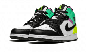⁦AIR JORDAN 1 Mid PASTEL BLACK TOE⁩ – תמונה ⁦4⁩
