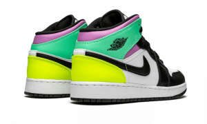 ⁦AIR JORDAN 1 Mid PASTEL BLACK TOE⁩ – תמונה ⁦5⁩