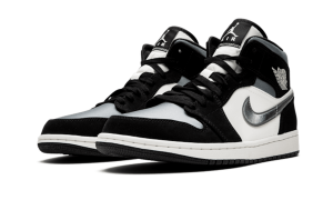 ⁦AIR JORDAN 1 Mid SATIN GREY TOE⁩ – תמונה ⁦3⁩