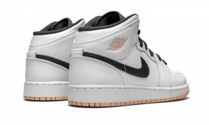 AIR JORDAN 1 Mid WHITE ARCTIC ORANGE – תמונה 4