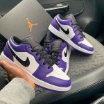 AIR JORDAN 1 Low COURT PURPLE – תמונה 6