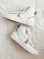 Nike Blazer Mid Sacai White Grey – תמונה 4