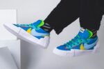 Nike Blazer Low Sacai Kaws Blue – תמונה 2