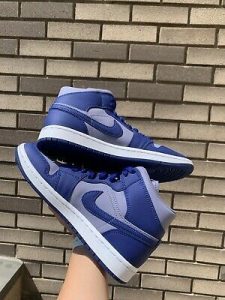 Air Jordan 1 Mid Se Iron Purple Deep Royal – תמונה 2