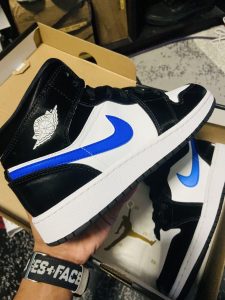⁦AIR JORDAN 1 Mid BLACK RACER BLUE WHITE⁩ – תמונה ⁦3⁩