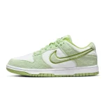 nike dunk low fleece green