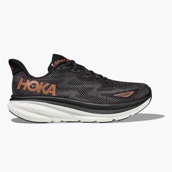 נעלי הוקה קליפטון 9 לנשים בצבע שחור חום - HOKA Clifton 9