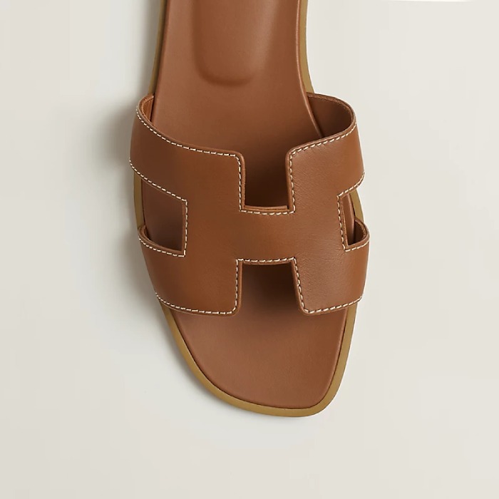 כפכף הרמס לנשים בצבע חום - Hermes Oran sandal