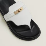 ⁦כפכף הרמס לנשים בצבע לבן | Hermes Empire Sandal⁩ – תמונה ⁦4⁩