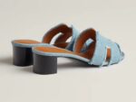 כפכף הרמס לנשים בצבע ג'ינס | Hermes Oasis sandal – תמונה 4