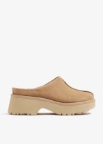 נעל מגף האג בצבע חום | UGG Heights clogs
