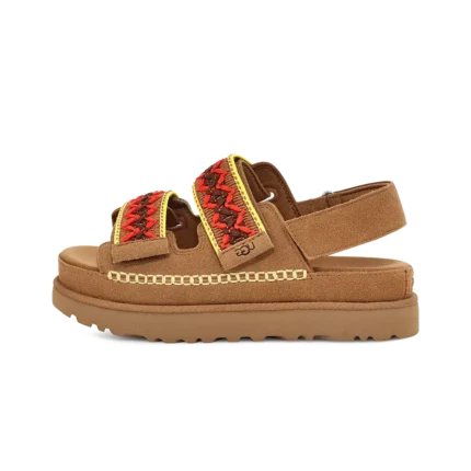 מגפי האג | UGG Goldenstar Heritage Braid Olive Chestnut