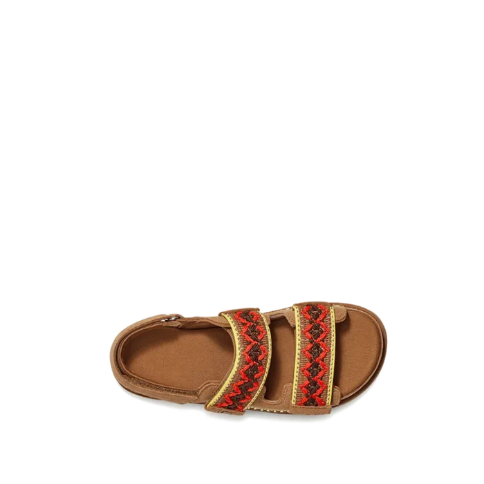 מגפי האג | UGG Goldenstar Heritage Braid Olive Chestnut