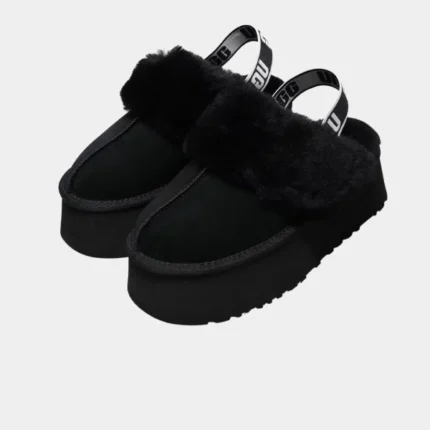 מגפי האג - UGG fur-lined flatform mules
