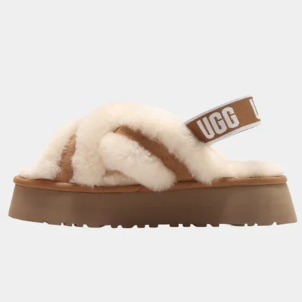 מגפי האג | UGG Disco Cross Sheepskin Slippers – Chestnut