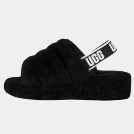 מגפי האג | UGG Fluff Yeah Flatform Slippers Black