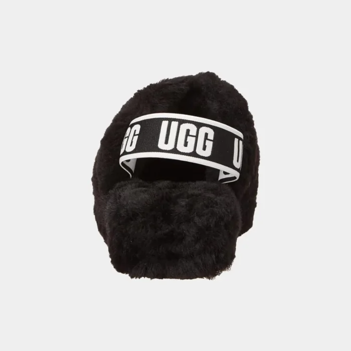 מגפי האג | UGG Fluff Yeah Flatform Slippers Black